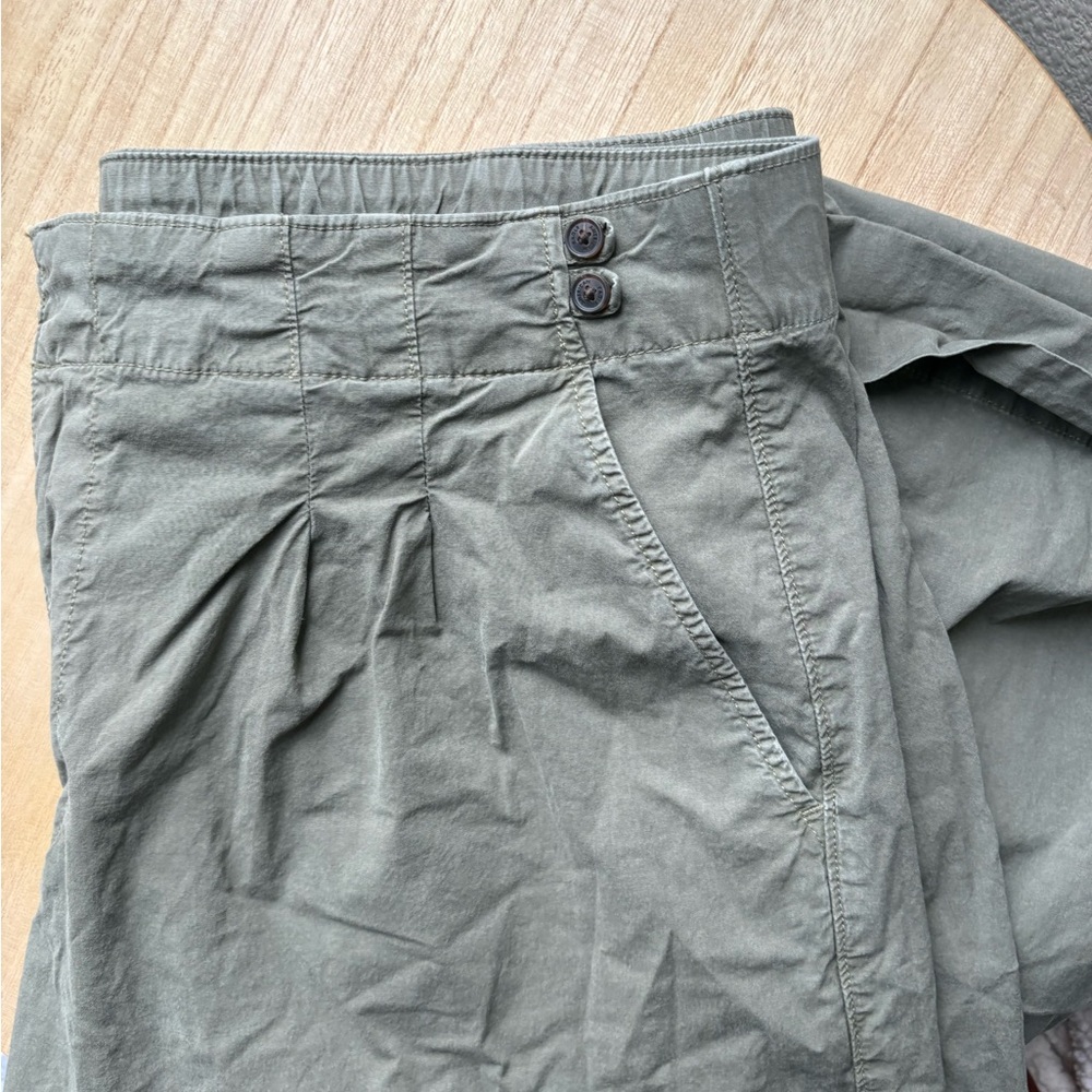American Eagle Outfitters Olive Wide Leg Trousers